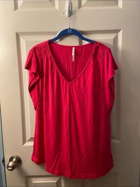 Soma Bright Pink V-Neck Tunic Top